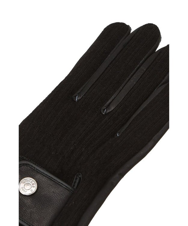 DAKS 【DAKS GOLF】 ニット＆シープレザーグローブ ブラック