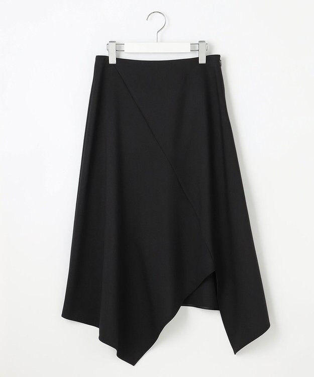 23区 【エステータ】ライトダブルクロス スカート ブラック