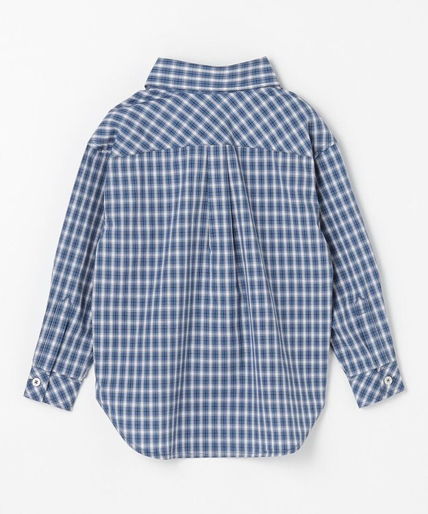 J.PRESS KIDS 【110-130cm】オックス チェックシャツ ブルー系3