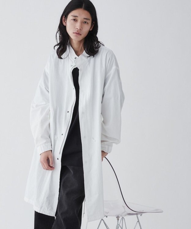 WEGO 【ユニセックス着用ITEM】サイドスリットモッズコート ホワイト