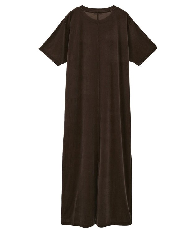 CRAFT STANDARD BOUTIQUE ベロアハーフスリーブワンピース Brown