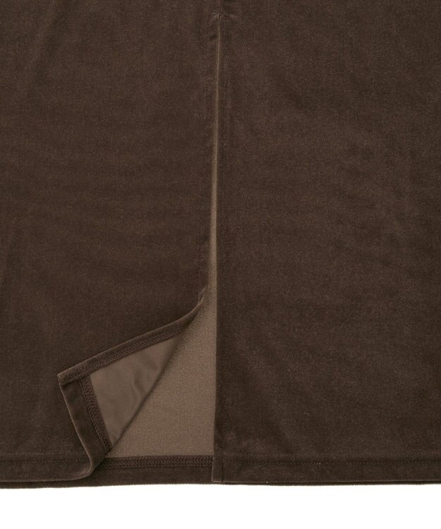 CRAFT STANDARD BOUTIQUE ベロアハーフスリーブワンピース Brown