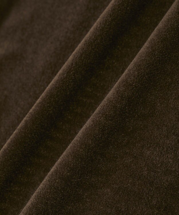 CRAFT STANDARD BOUTIQUE ベロアハーフスリーブワンピース Brown