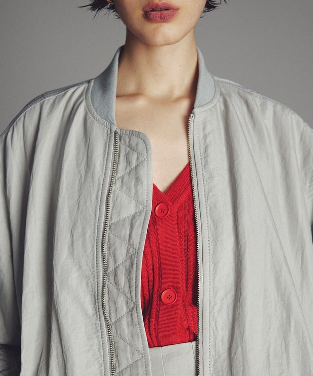 uncrave ヴィンテージタフタ MA-1 ライトグレー