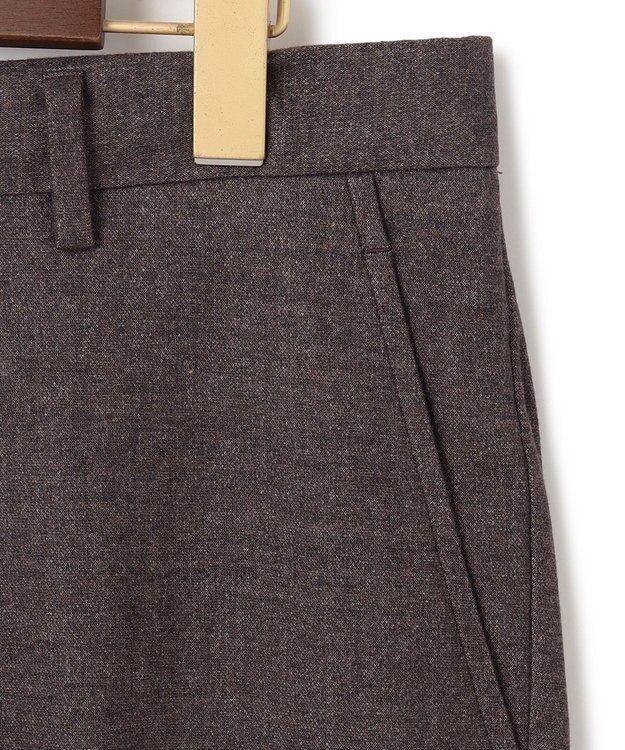 J.PRESS MEN 【ビジカジ兼用】ヤーンダイモールスキン パンツ ブラウン系