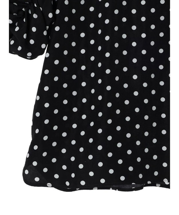 Green Parks AnriettMusee ギャザースリーブブラウス Dot