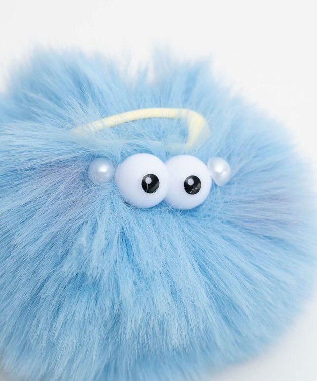 WEGO フワフワモンスターぬいキーホルダー ブルー