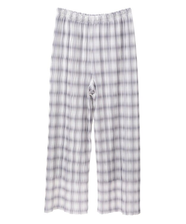 Green Parks セルフカットウェーブプリーツパンツ Check