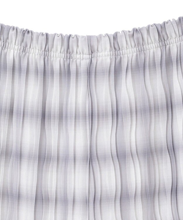 Green Parks セルフカットウェーブプリーツパンツ Check