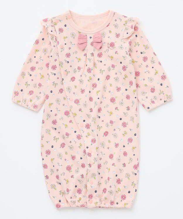 組曲 KIDS 【70㎝】デイジー ロンパース ピンク系5