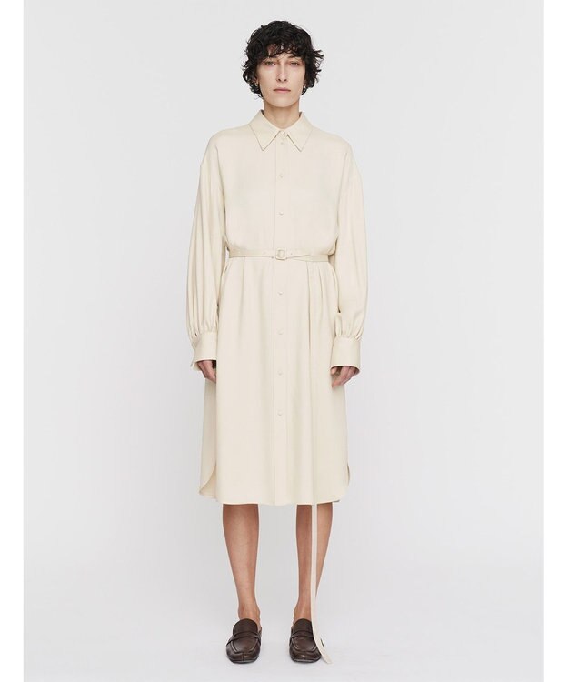 JOSEPH ビスコースツイル　シャツドレス Oat