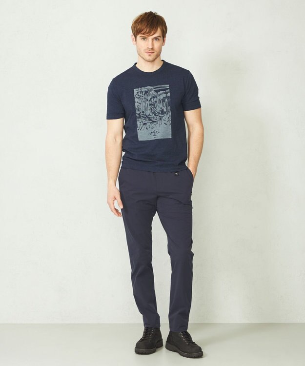 JOSEPH ABBOUD MOUNTAIN 【UNISEX】ヴィンテージオーガニック天竺 Tシャツ ネイビー系