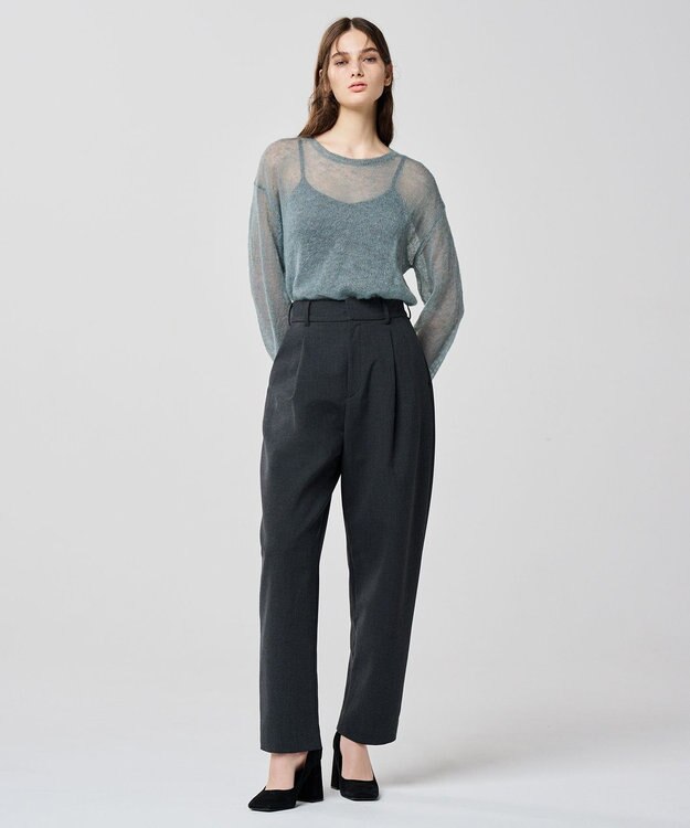 uncrave モヘアニット トップス（uncrave WHITE） アッシュミント