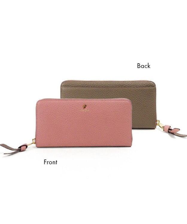 PELLE BORSA ラウンドファスナー長財布 Reinette Goods レネットグッズ 4743 コーラルピンク