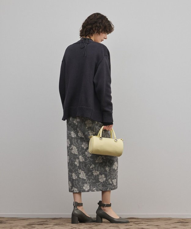 GRACE CONTINENTAL リリヤーンニットカーディガン チャコール