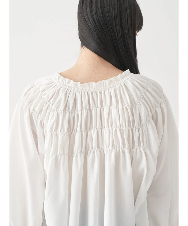 earth music&ecology シャーリングチュニック Off White