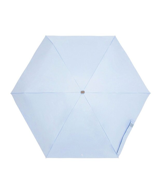 MOONBAT 【WEB限定】POLO RALPH LAUREN(ポロ ラルフローレン) 晴雨兼用日傘 折りたたみ傘 コンパクト PPワンポイント刺繍 一級遮光 遮熱 UV サックスブルー