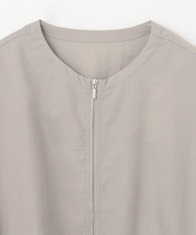 ANY 【手洗い可/UVケア】ノーカラーシアーブルゾン サンドベージュ