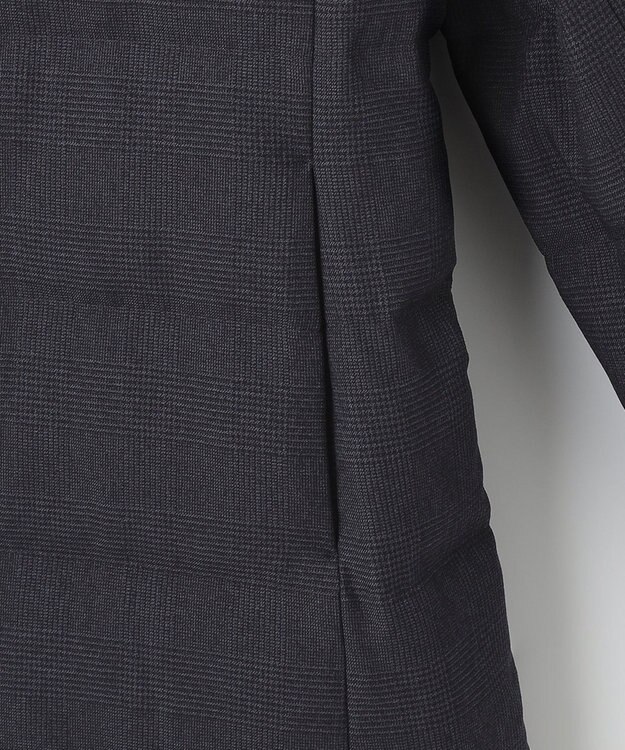 J.PRESS LADIES S ハウンドトゥース&グレンチェック ロング ダウンコート ネイビー系3