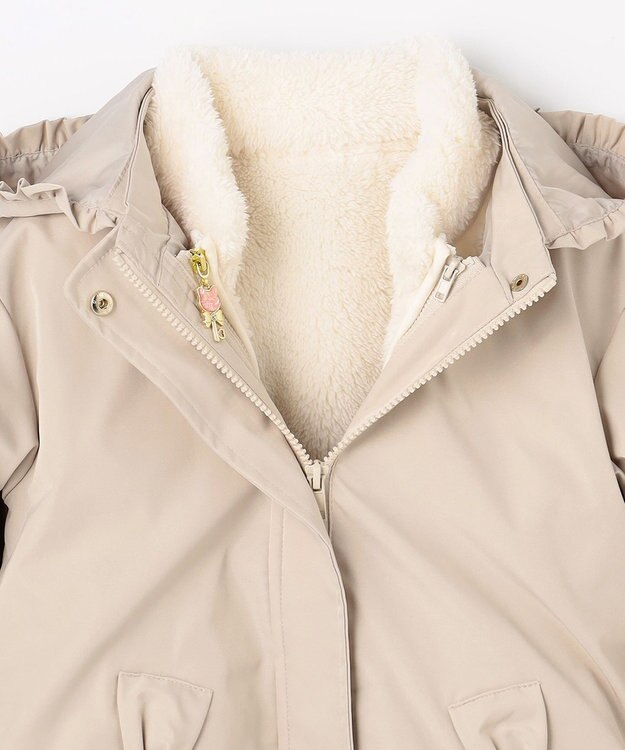 ANY KIDS 【ドッキング可能】ネコボアブルゾン シロネコ