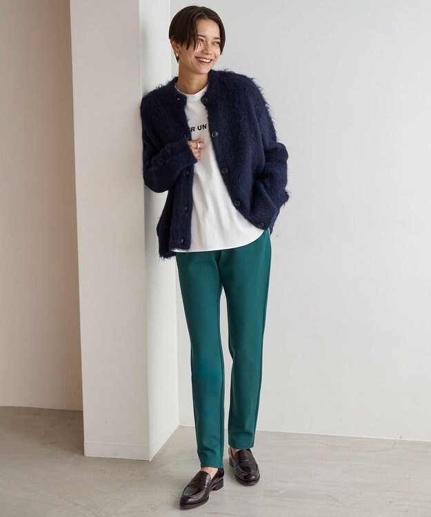 UNFILO スリムフィットパンツ グリーン