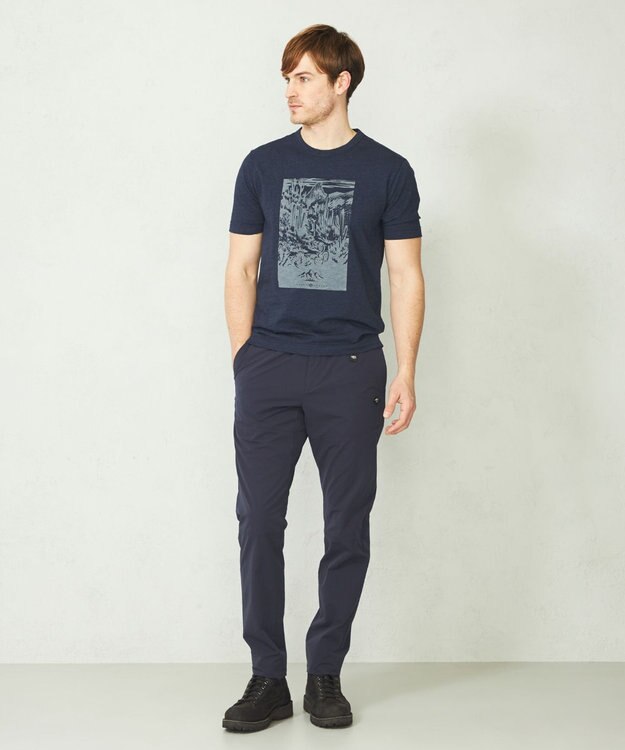 JOSEPH ABBOUD MOUNTAIN 【UNISEX】ヴィンテージオーガニック天竺 Tシャツ ネイビー系