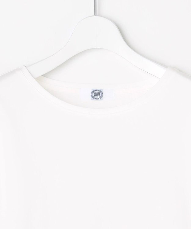 J.PRESS LADIES L レイヤードフレア カットソー ホワイト×ストライプ系