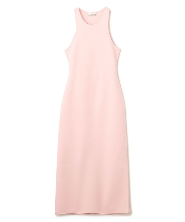 uncrave 【手洗い可】ドライタッチ ニット アメスリ バックオープン ワンピース（uncrave WHITE） ピンク