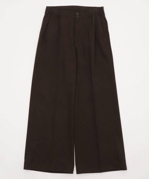 WEGO ローライズバギーフレアスラックス ブラウン