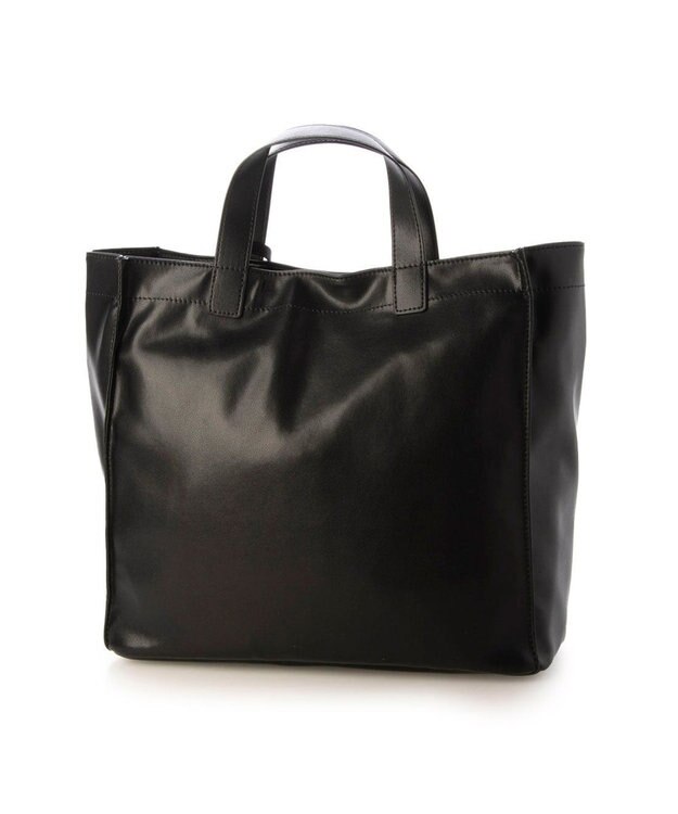 UNBILLION カシュカシュ cachecache / ガーメント合皮ショッパートートバッグ ブラック