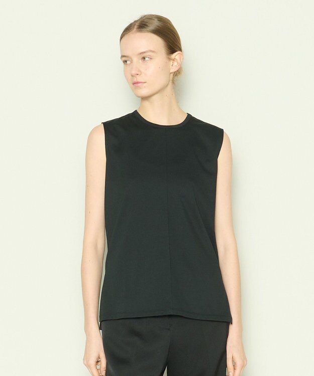 JOSEPH 【洗える】ロイヤルコットン　ラウンドネックカットソー Black