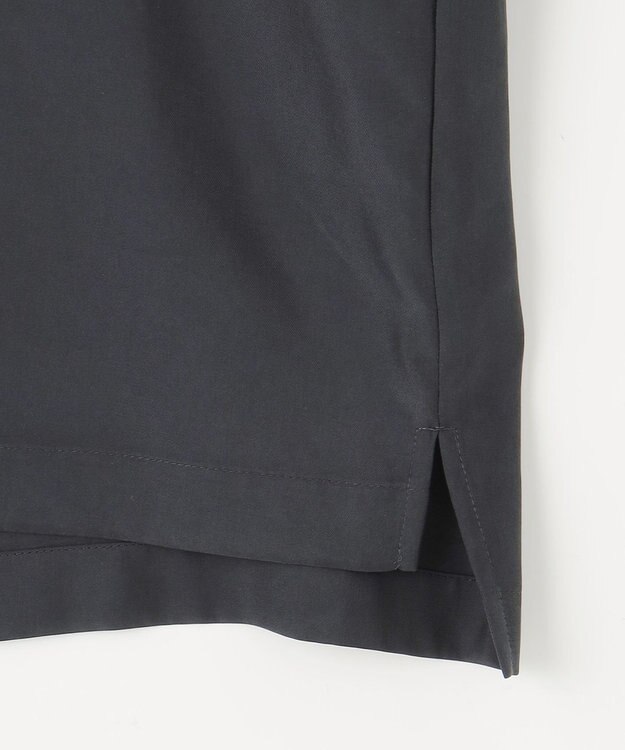 NAVE 【ReNAVE・セットアップ可/洗える/UVケア/接触冷感】フィブリルシャンブレー Tブラウス ブラック系