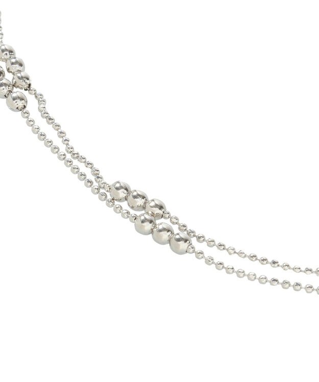 Green Parks スリードットチェーンネックレス Silver
