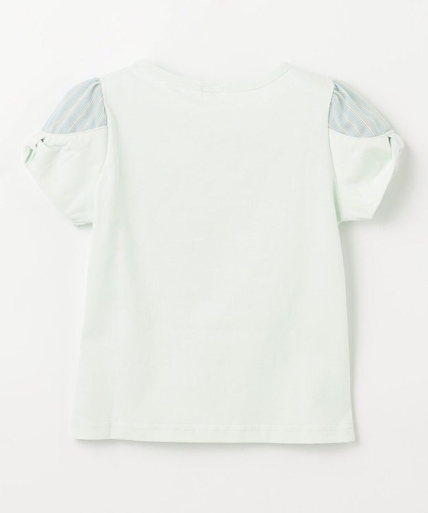 組曲 KIDS 【110-140㎝】【UVケア】パラソルアート Tシャツ ライトグリーン系