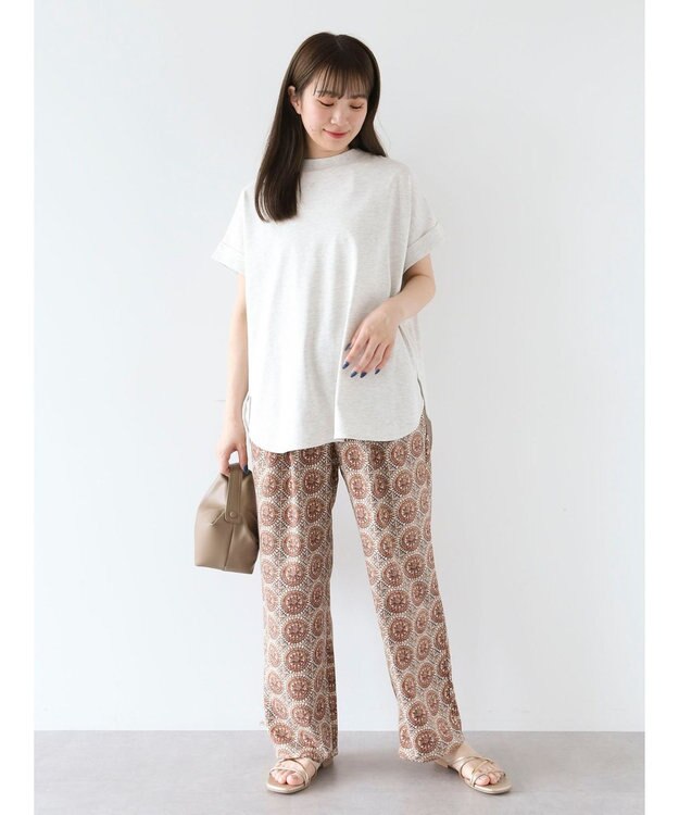 Green Parks 汗染み防止プチハイネックプルオーバー Light Gray Mixture