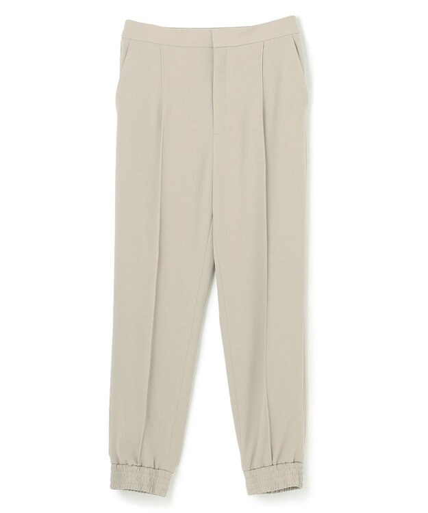 BEIGE， 【洗える】SENTIER / バックサテンジョグパンツ Taupe
