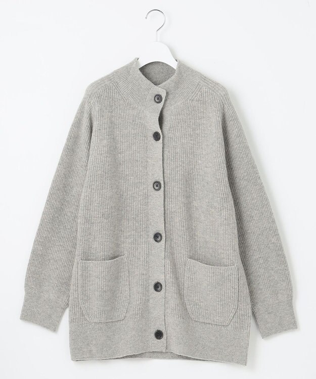 J.PRESS LADIES 【洗える】BUNNY ニット アウター ライトグレー系