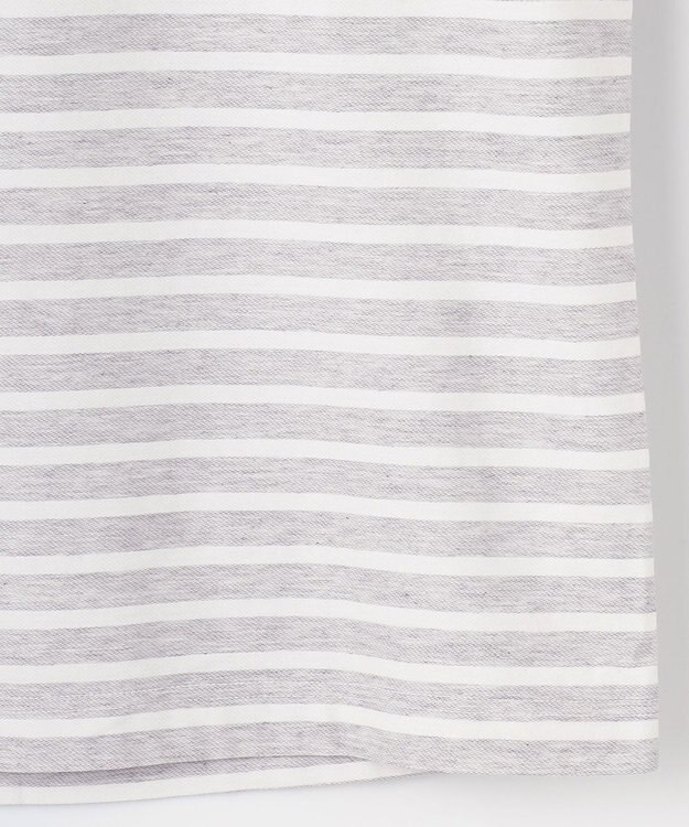 JOSEPH ABBOUD 【オーガニックコットン使用】インレーボーダー Tシャツ ライトグレー系2