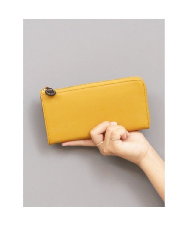UNBILLION アトランタ ATLANTA / 牛革L字ファスナー長財布 イエロー
