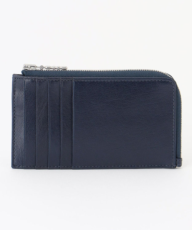 UNBILLION Otias バッファローレザーカードウォレット ネイビー