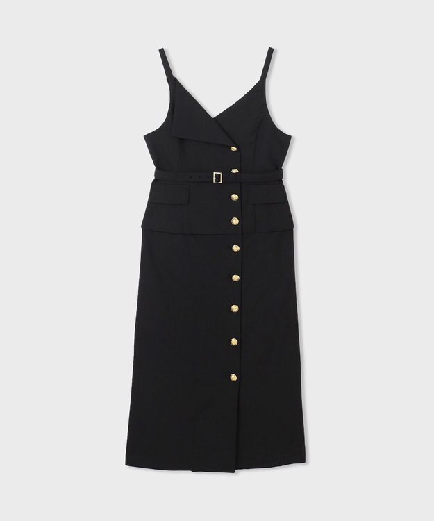 GRACE CONTINENTAL タイトテーラージャンパースカート ブラック