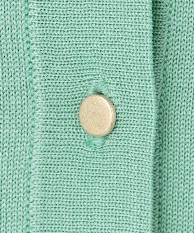 自由区 【アンサンブル対応・洗える】アセテートコットン カーディガン グラスグリーン