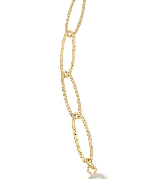 Green Parks ・ＨＡＬＦ　ＴＩＭＥ　チェーン×パールネックレス Gold