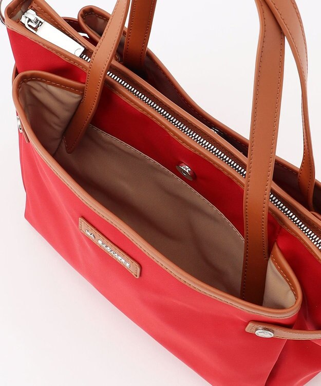 LA BAGAGERIE 【撥水ナイロン】ベーシック2WAYミニトート レッド