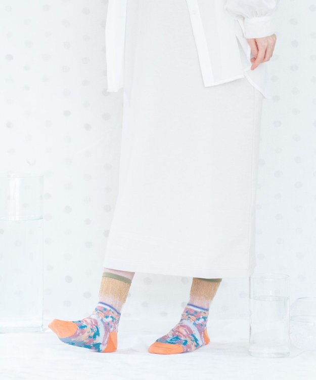 COQ フワリ シアーラメソックス ピンク