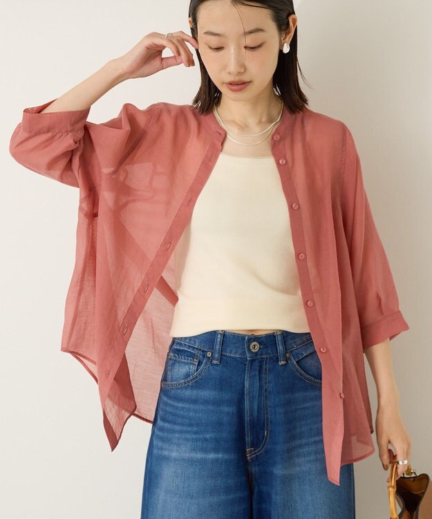 AMERICAN HOLIC 5分袖シアードルマンシャツ