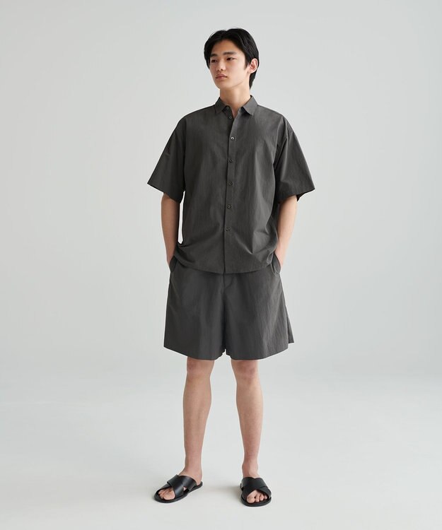 NAVE 【ReNAVE　撥水機能・UVカット・透湿・接触冷感・洗える】ナイロンタスランショートパンツ グレー系