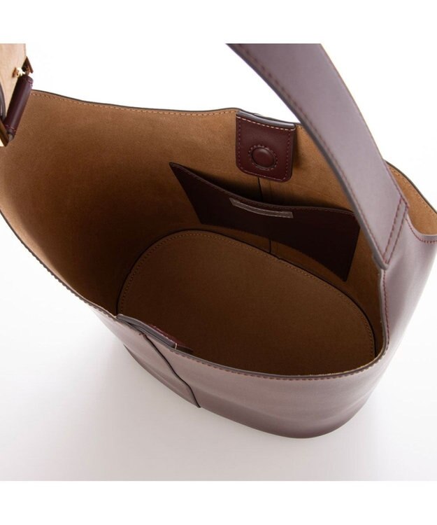 UNBILLION カシュカシュ cachecache / ビッグバックルバケツショルダー ワイン