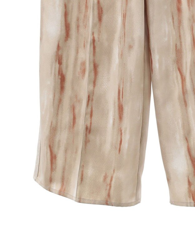 Green Parks アソート柄サイドラインパンツ Khaki