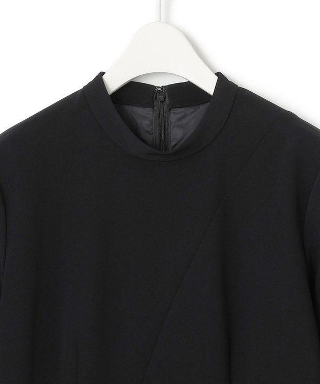 ICB 【洗える・ブラックフォーマル】 TaPeダブルクロス フレアワンピース ブラック系